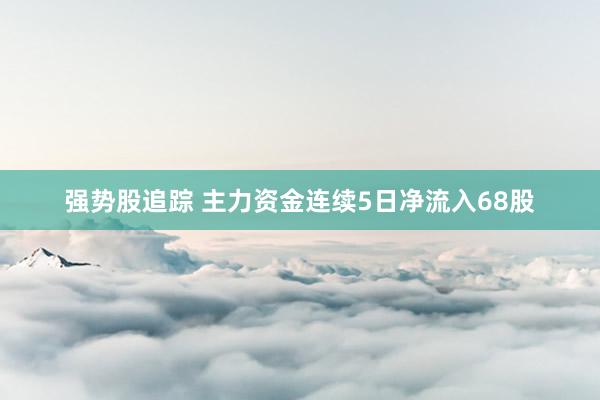 强势股追踪 主力资金连续5日净流入68股