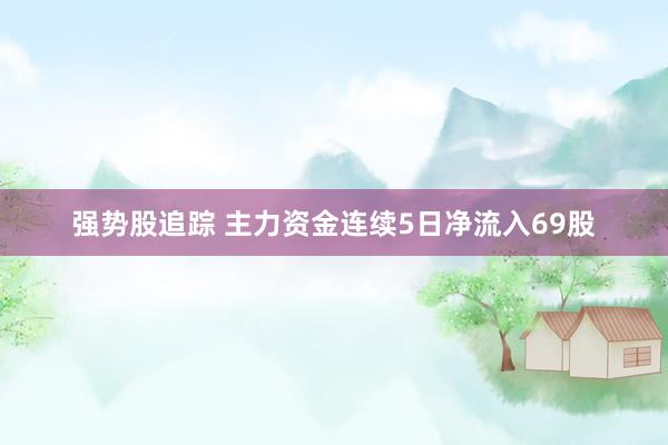 强势股追踪 主力资金连续5日净流入69股